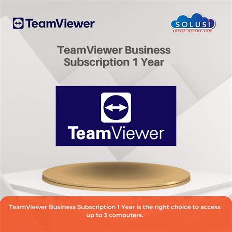 Harga Jual Lisensi TeamViewer Business Subscription 1 Year .